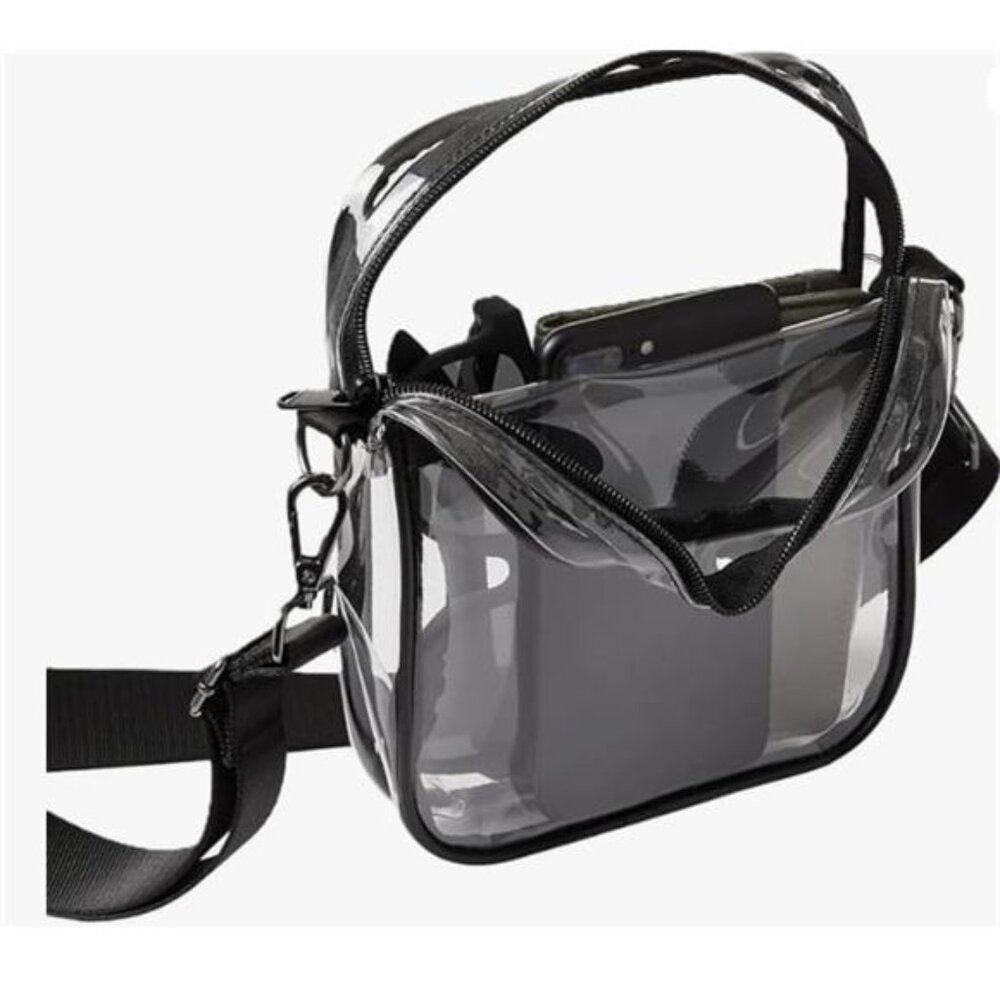 32 Degrees Stadium Events Approved, Cool Unisex Crossbody Clear Bag with Inside - Picture 3 of 4